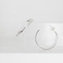 Sterling Silver Textured Hoops, thumbnail 1 of 5