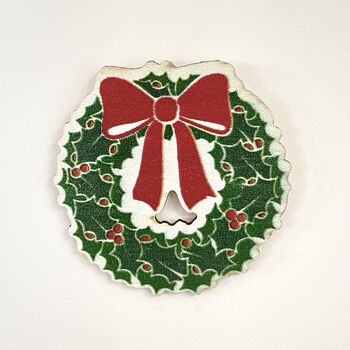 Christmas Wreath Handmade Card, 2 of 2