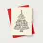 Traditional Typographic Christmas Cards Pack, thumbnail 4 of 10