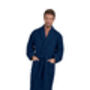 Palermo Grey, Navy, Green Waffle Unisex Dressing Gown, thumbnail 1 of 12