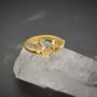Citrine Gold Ring, November Birthstone Ring, thumbnail 5 of 9