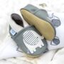 Dotty Fish Grey Elephant Soft Leather Shoes With Barefoot Soles, thumbnail 4 of 8