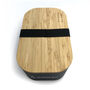 Personalised Contemporary Black Bamboo Lunch Box, thumbnail 4 of 6