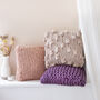 Cuddle Up Cushion Beginner Knitting Kit, thumbnail 8 of 11