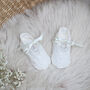 Lara Silk Baby Booties, thumbnail 3 of 5