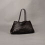 Woven Leather Shoulder Beach Bag, thumbnail 6 of 12