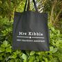 Personalised Thank You Teaching Assistant/Teacher Name Tote Bag, thumbnail 1 of 4