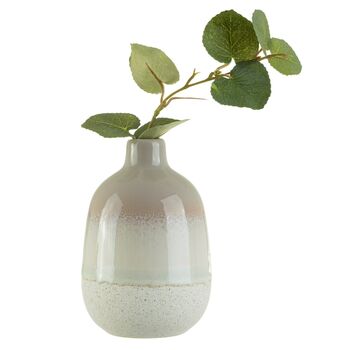 Miniature Grey Ombre Glazed Vase, 3 of 3
