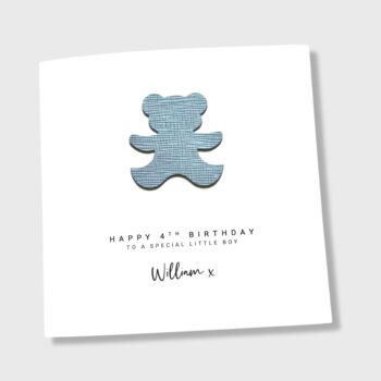 Personalised 4th Birthday Card Any Age Boy Girl, 4 of 5