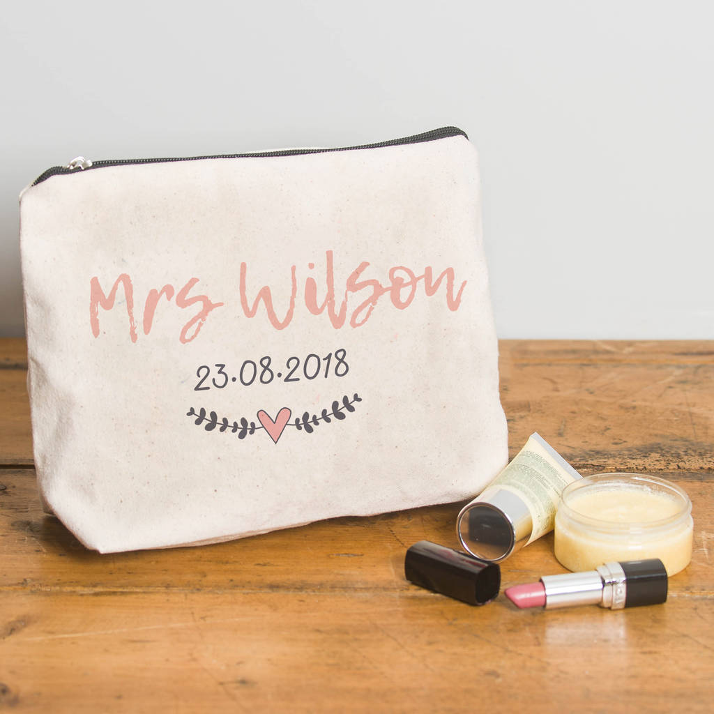 Personalised Make Up Bag For Brides, 1 of 2