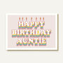 Happy Birthday Auntie Pink Layer Cake Card, thumbnail 2 of 2