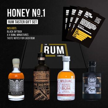 Honey Rum Taster Set Gift Box One, 4 of 4