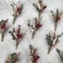 Pink Dried Flower Buttonholes, thumbnail 2 of 2
