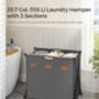 Laundry Sorter Basket Multi Section Hamper, thumbnail 4 of 8