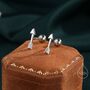 Sterling Silver Tiny Arrow Screw Back Earrings, thumbnail 1 of 10