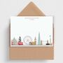 London Skyline Note Cards With Envelopes, thumbnail 1 of 2