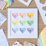 Nine Paper Hearts Craft Kit Pastels | Iris Folding, thumbnail 2 of 5