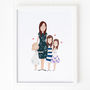 Hand Painted Personalised Family Portrait, thumbnail 5 of 6