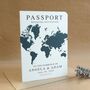 World Map Passport Wedding Invitation, thumbnail 7 of 12