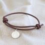 Personalised Engraved St Christopher Leather Bracelet, thumbnail 6 of 12