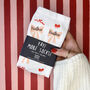 Personalised Bow And Name Christmas Socks / Stocking Filler / Secret Santa Gift, thumbnail 4 of 6