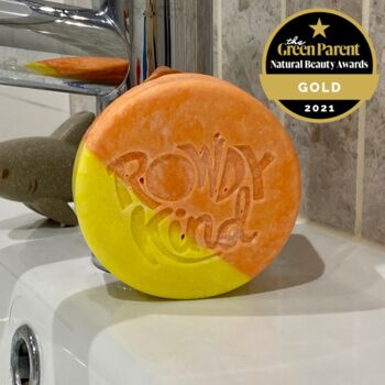 Plastic Free Shampoo And Body Bar For Kids | Orange 85g, 7 of 8
