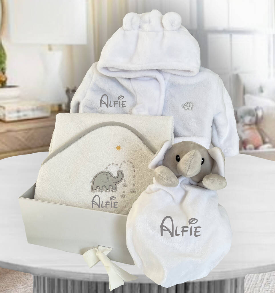 Newborn Bed And Bath Time Gift Set By The Bababee