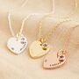 Personalised 30th Birthday Heart Birthstone Necklace, thumbnail 2 of 11