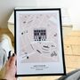 Our Favourite Place Bespoke Print, thumbnail 1 of 4