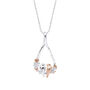 Rose Gold And Sterling Silver Love Bird Necklace, thumbnail 3 of 3
