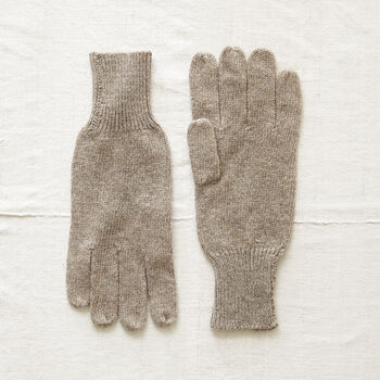 Fair Trade Luxury Soft Fine Knit Merino Ladies Gloves, 4 of 12