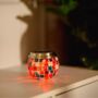 Solar Glass Lantern LED Mosaic Lighting Outdoor Decor, thumbnail 7 of 12