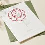 Personalised Birth Flower Birthday Card Stitch Kit, thumbnail 5 of 6