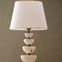 Handmade Stacked Marble And Brass Table Lamp, thumbnail 1 of 5