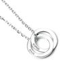 Sterling Silver Personalised Two Ring Necklace, thumbnail 9 of 12