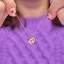 Heart Paw Print Gold Plated Necklace, thumbnail 1 of 5