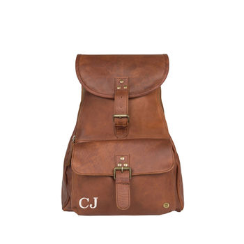 Personalised Leather Explorer Backpack/Rucksack, 2 of 11