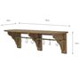 Mahogany Shelf With Hooks, thumbnail 4 of 6