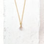 Clear Quartz Nugget Necklace 18k Gold Plated Christmas Gift Present, thumbnail 3 of 6