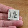 30th Birthday Keepsake Gift Pewter Mini Folding Card, thumbnail 6 of 7