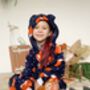 Fox Infant Kids Junior Teens Snuggle/Blanket Hoodie, thumbnail 2 of 5