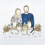 Personalised Family Portrait In Pen And Ink, thumbnail 5 of 7