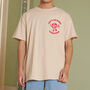 England Football Vintage Style Merch T Shirt In Sand, thumbnail 4 of 4