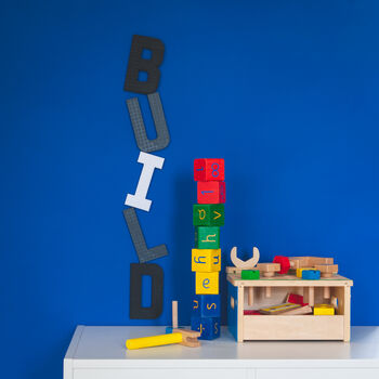 Colourful Personalised Lego Compatible Wall Letters, 4 of 7