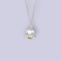 Tiny Lily Of The Valley Necklace In Sterling Silver, thumbnail 6 of 12