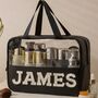 Personalised Pearl Clear Panel Cosmetic Case, thumbnail 2 of 2