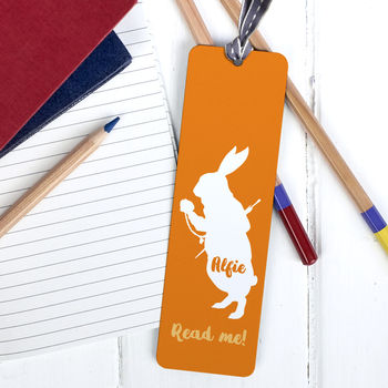 Children's Personalised 'Read Me' Rabbit Bookmark, 2 of 5