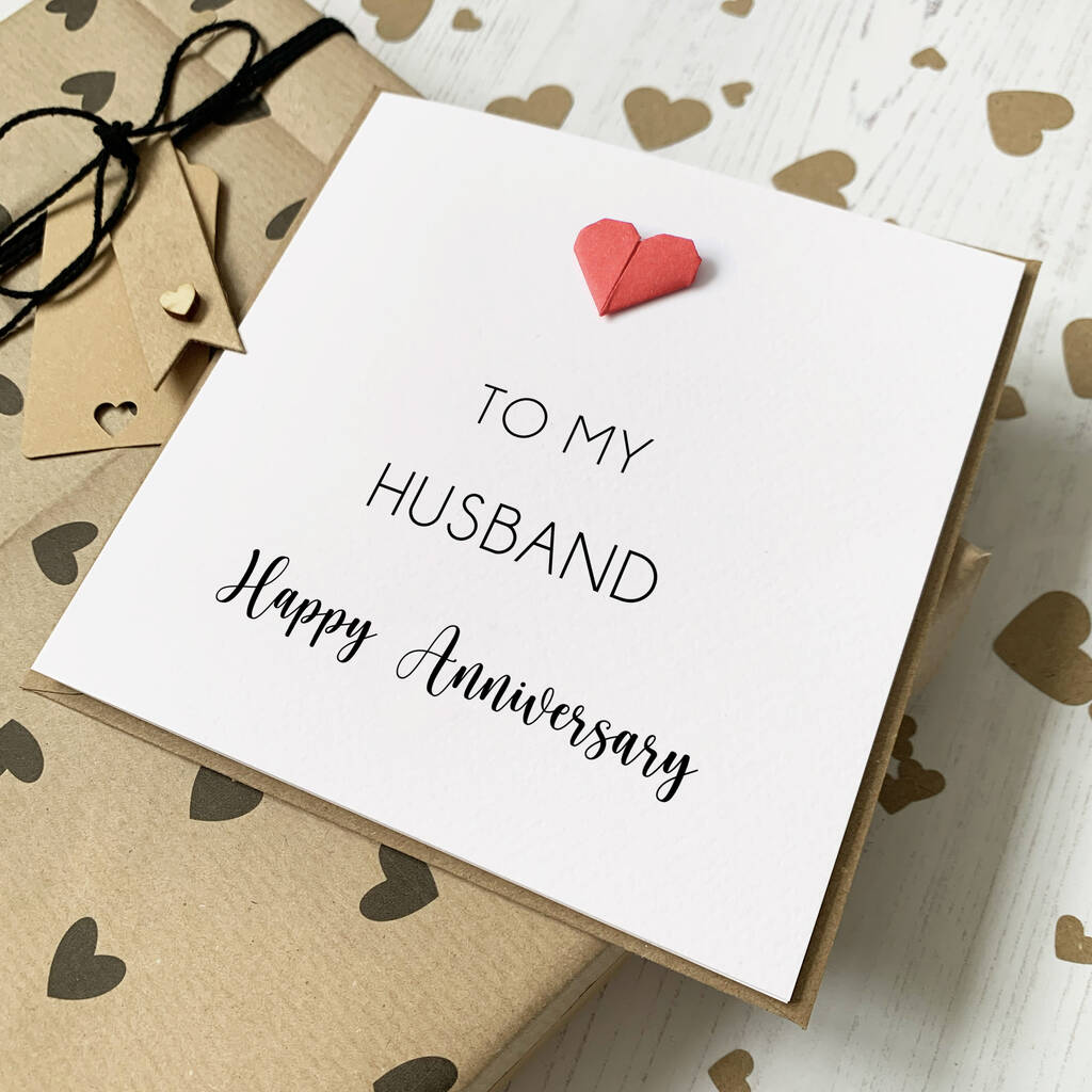 Wedding Anniversary Card For Husband Or Wife By Hope and Love