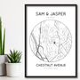 Personalised Engagement Gift, Proposal Map Print, thumbnail 3 of 4