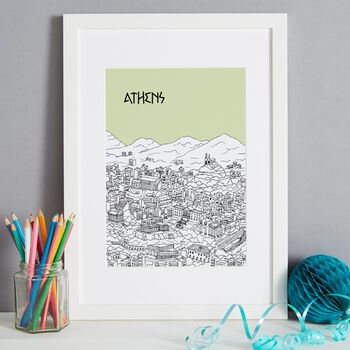 Personalised Athens Print, 5 of 10